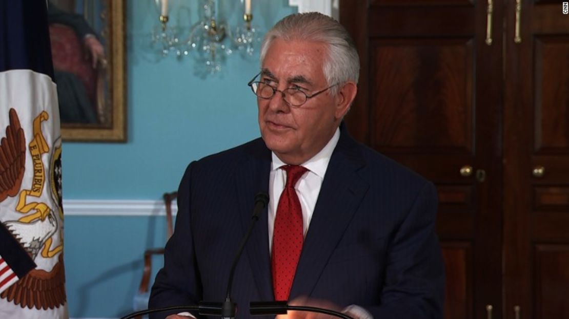 Rex Tillerson, secretario de Estado de Estados Unidos.