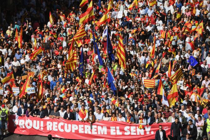 El lema de la manifestación era "Recuperar la sensatez".