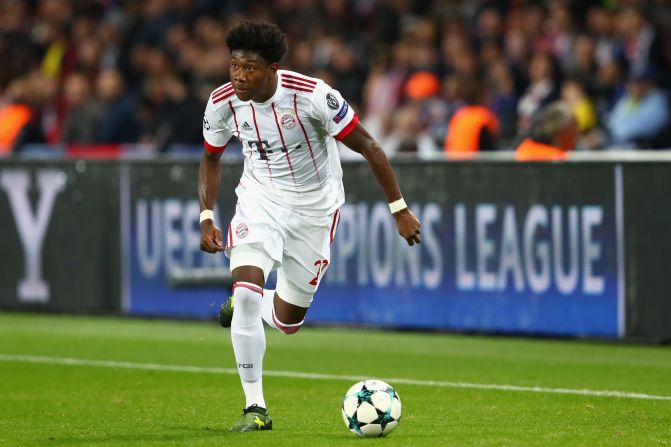 David Alaba (Austria). El defensor austriaco es una de las estrellas del Bayern Munich, pero eso no le alcanzó para que su país se clasificara a Rusia-2018.