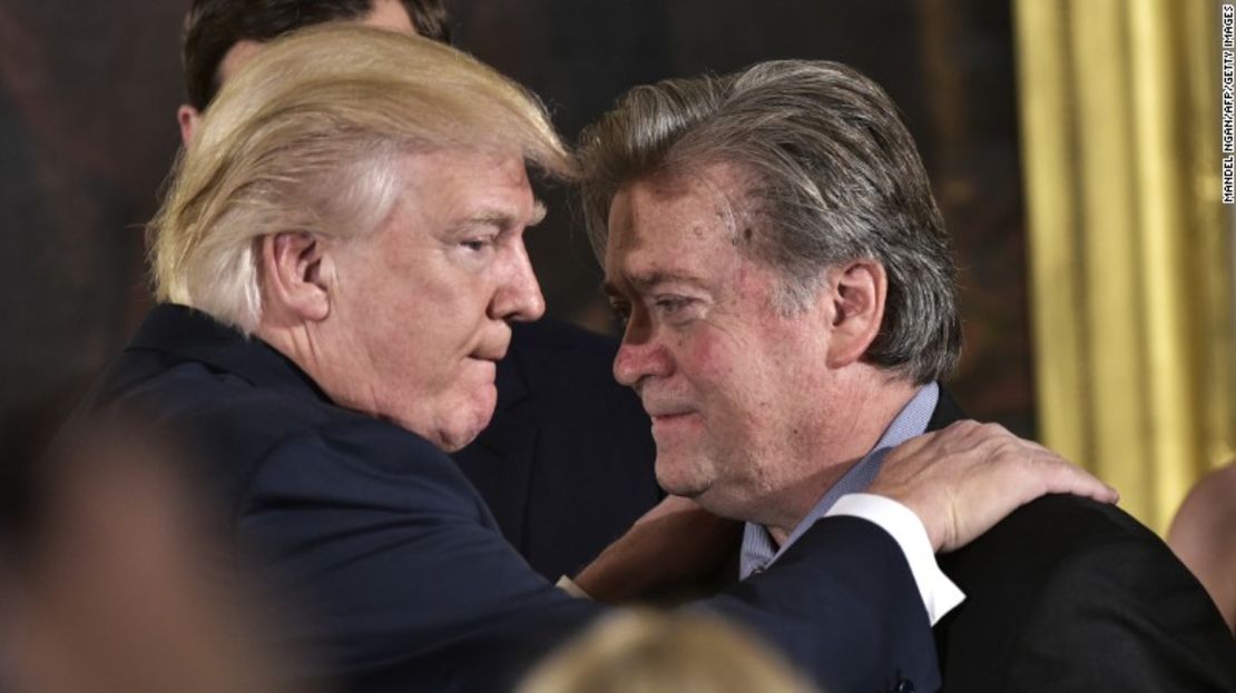 Donald Trump y Steve Bannon.