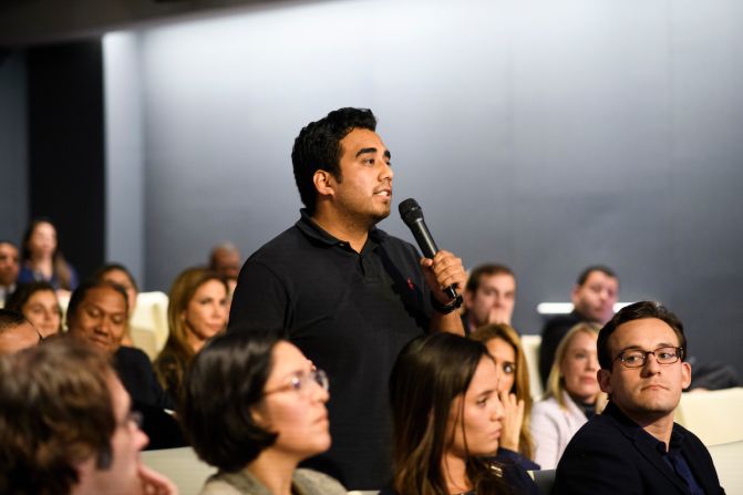 Washington, D.C. - October 16, 2017: Panelists speak during the CNNE Screening hosted by Juan Carlos Lopez event at the NCTAthe Internet & Television Association offices in Washington D.C. Monday October 16, 2017.(L-R) Juan Carlos Lopez, Al Cardenas, Maria Elvira Salazar, Roberto Izurieta, Jesus Marquez, Dan Restrepo, Grease Martinez.CREDIT: Matt Roth shoot ID, 27400_001