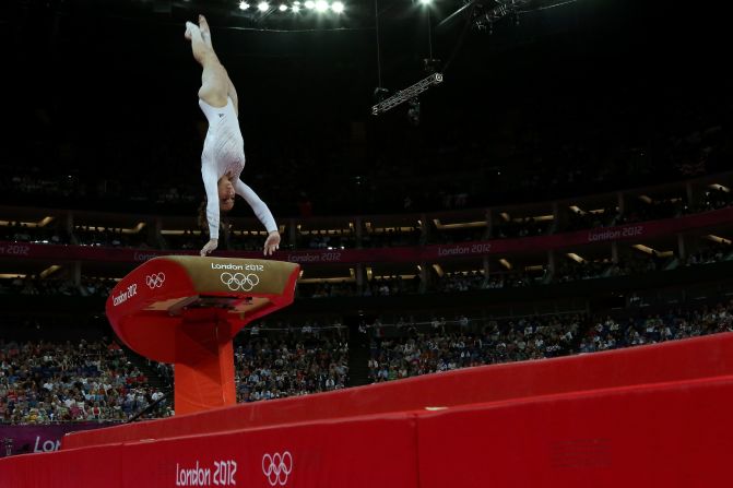 McKayla Maroney compite en salto de caballo durante los Juegos Olímpicos de Londres 2012 el 5 de agosto de 2012. Crédito: Ronald Martinez / Getty Images.