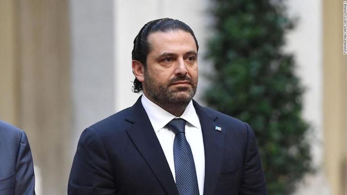 Saad Hariri, el entonces primer ministro de Líbano, durante una reunión con su contraparte italiano en Roma el pasado mes de octubre.