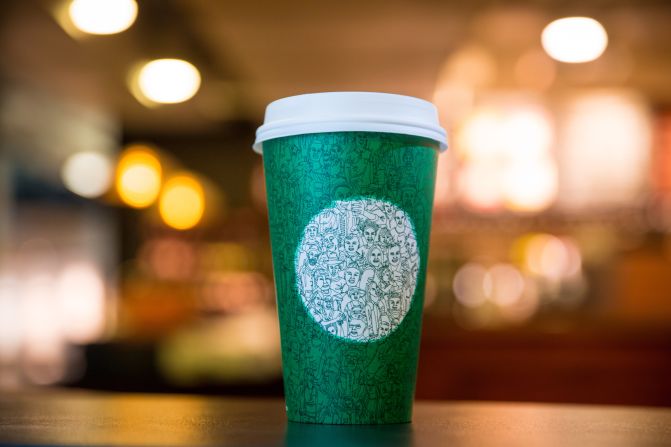 Días antes de que se lanzara su vaso rojo, Starbucks presentó un vaso verde de edición limitada. El nuevo diseño, que promocionaba la "unidad", resultó ser un adelanto del diseño clásico rojo el 10 de noviembre.