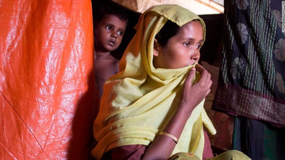 Rashida Begum, víctima de los militares en Myanmar.