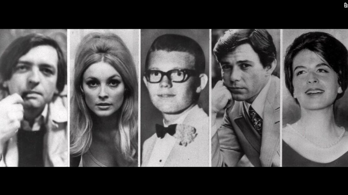 Estas fueron las personas asesinadas en la casa de Roman Polanski. De izquierda a derecha: Wojciech Frykowski, Sharon Tate, Stephen Parent, Jay Sebring y Abigail Folger.