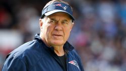 MEXICO CITY, MEXICO - NOVEMBER 19:  Head coach Bill Belichick of the New England Patriots looks on prior to the game against the Oakland Raiders at Estadio Azteca on November 19, 2017 in Mexico City, Mexico.