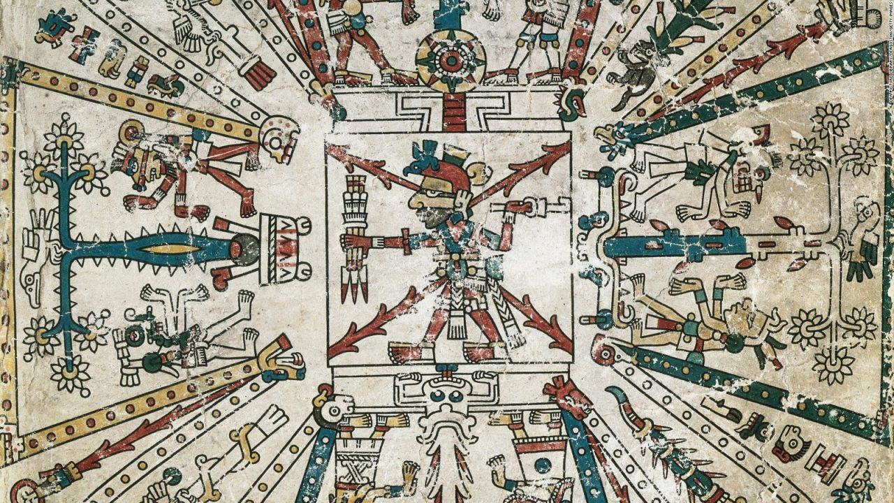 CNNE 470637 - mapa cosmologico azteca