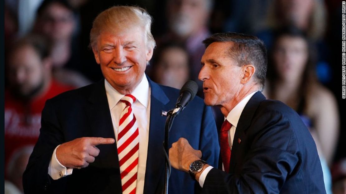 Donald Trump y Michael Flynn.