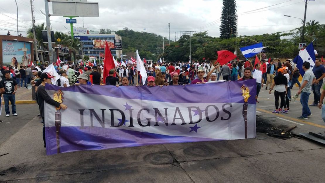 Protestas en Tegucigalpa.