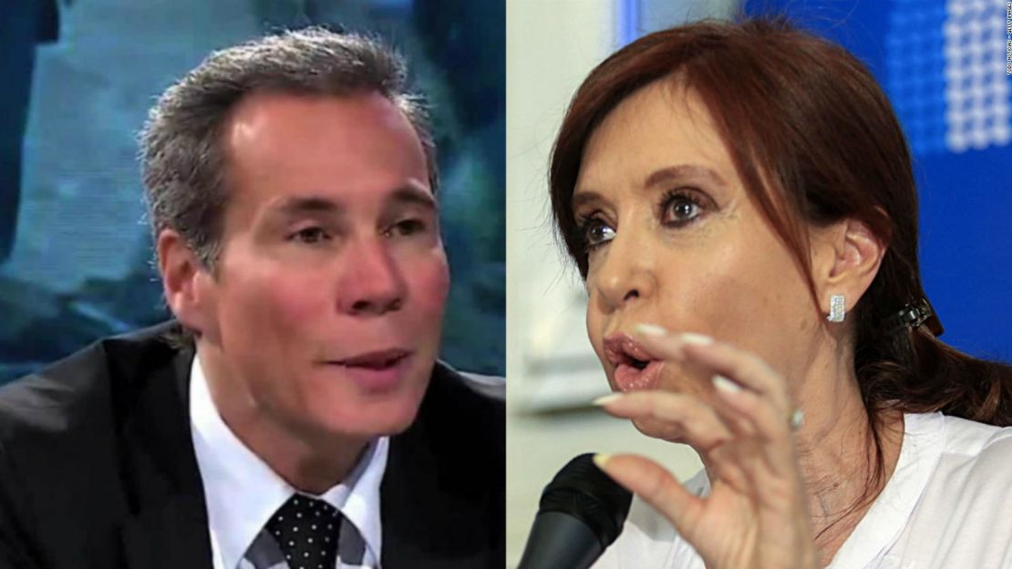 El fallecido fiscal Alberto Nisman y la expresidenta Cristina Fernández de Kirchner.