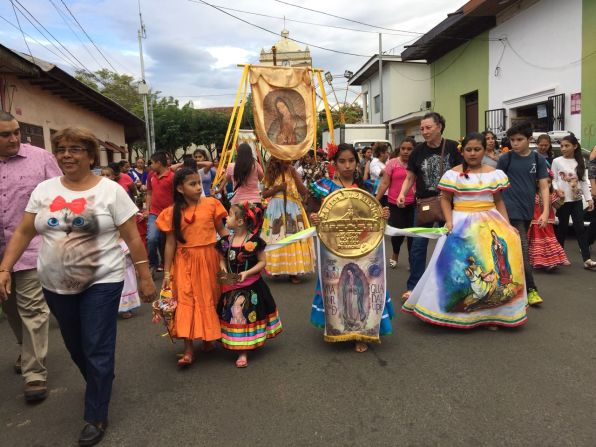 En Masaya Nicaragua, este 12 de diciembre se celebró el Día de la Virgen de Guadalupe con procesiones.