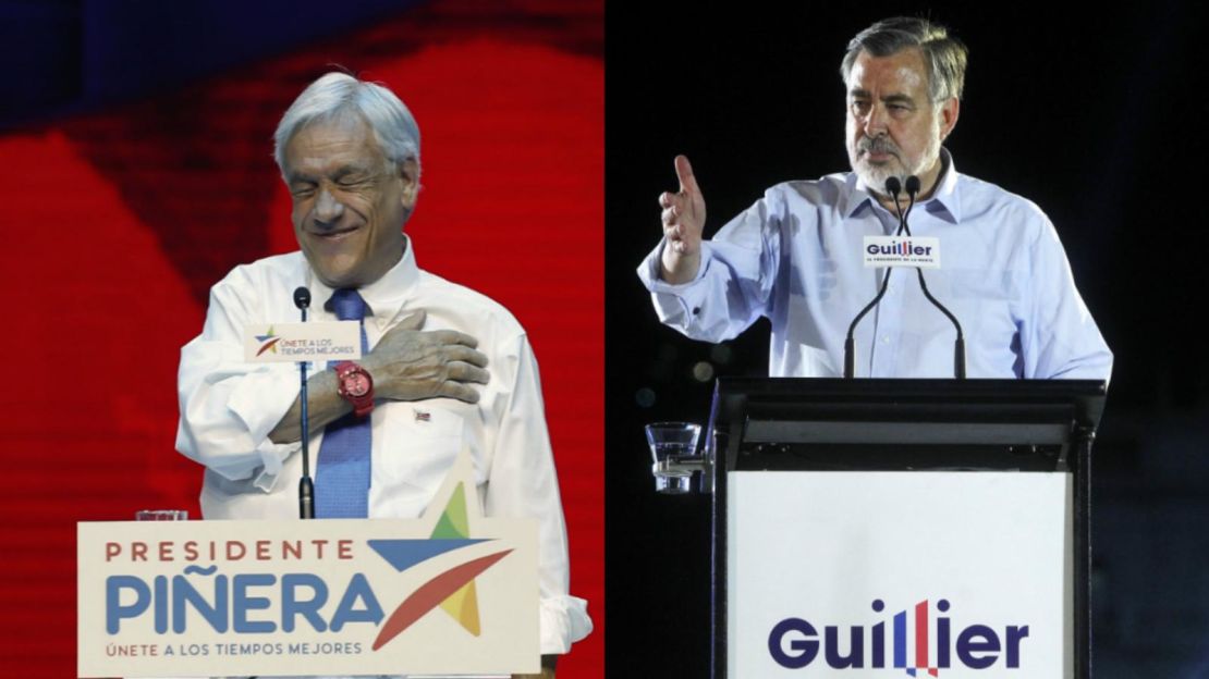 Sebastián Piñera y Alejandro Guillier.