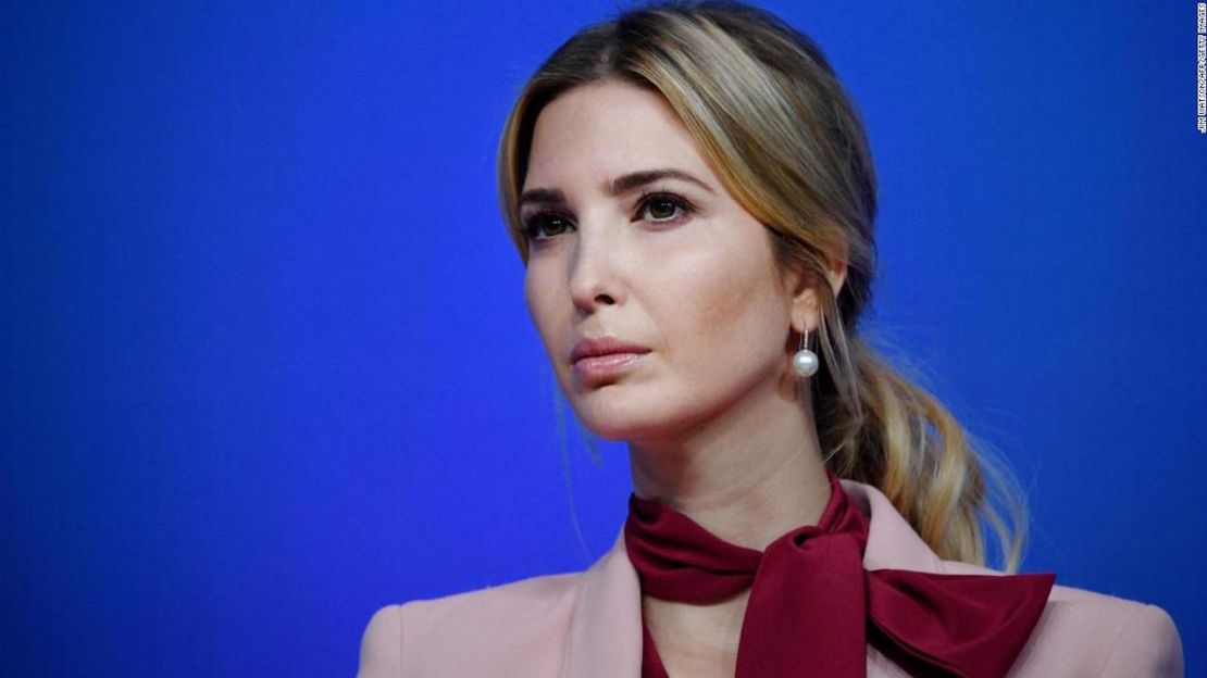 Ivanka Trump en el evento llamado ‘Llevando los negocios liderados por mujeres a un siguiente nivel’ que hizo parte de la reunión del Banco Mundial y el Fondo Monetario Internacional en Washington, el 14 de octubre de 2017.