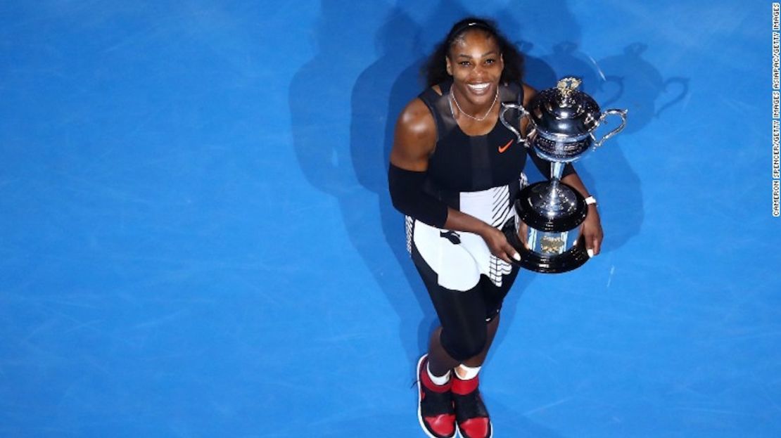 Serena Williams venció a su hermana, Venus Williams, y ganó el Abierto de Australia en 2017.