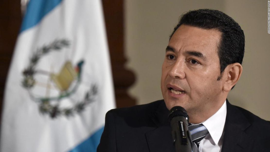 Jimmy Morales, presidente de Guatemala desde 2015.