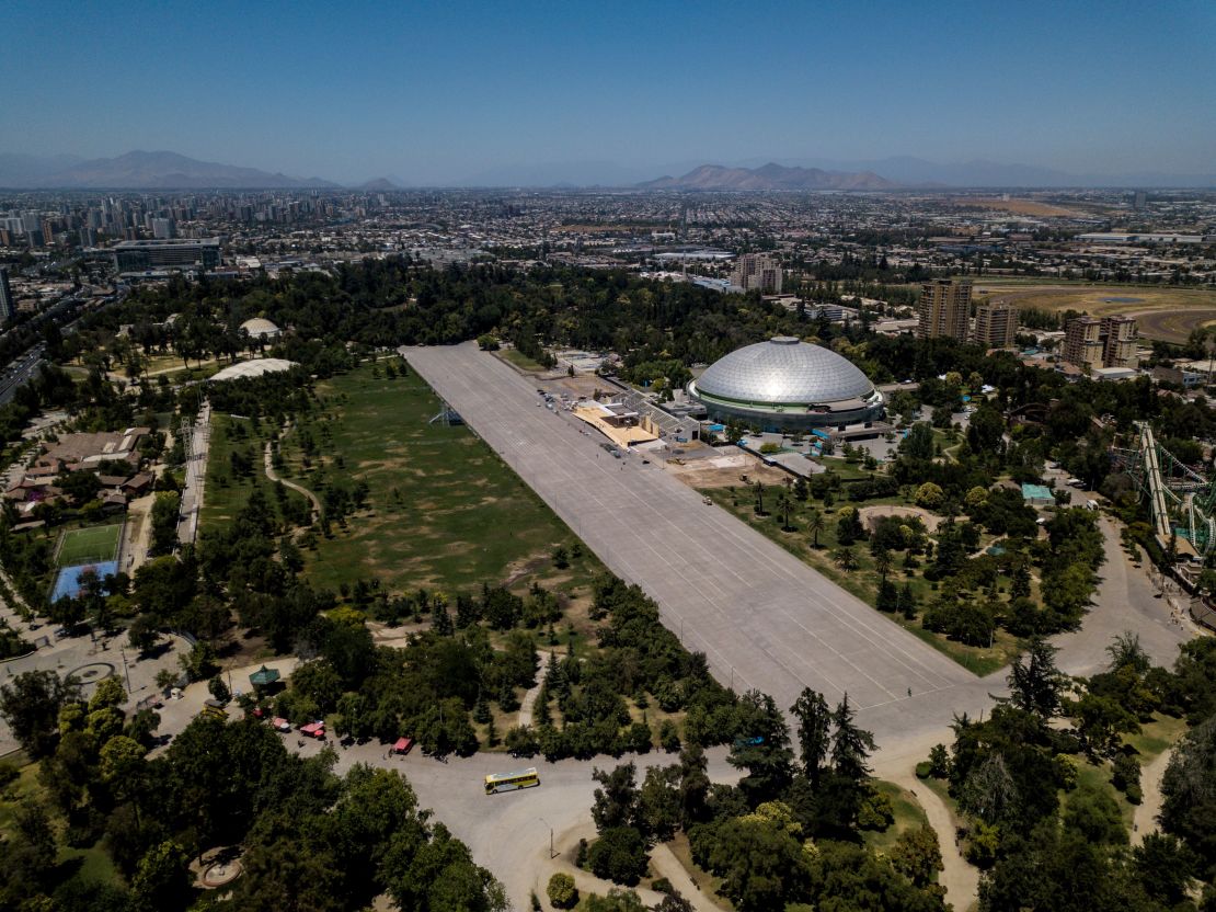 Parque O'Higgins, en Santiago de Chile.