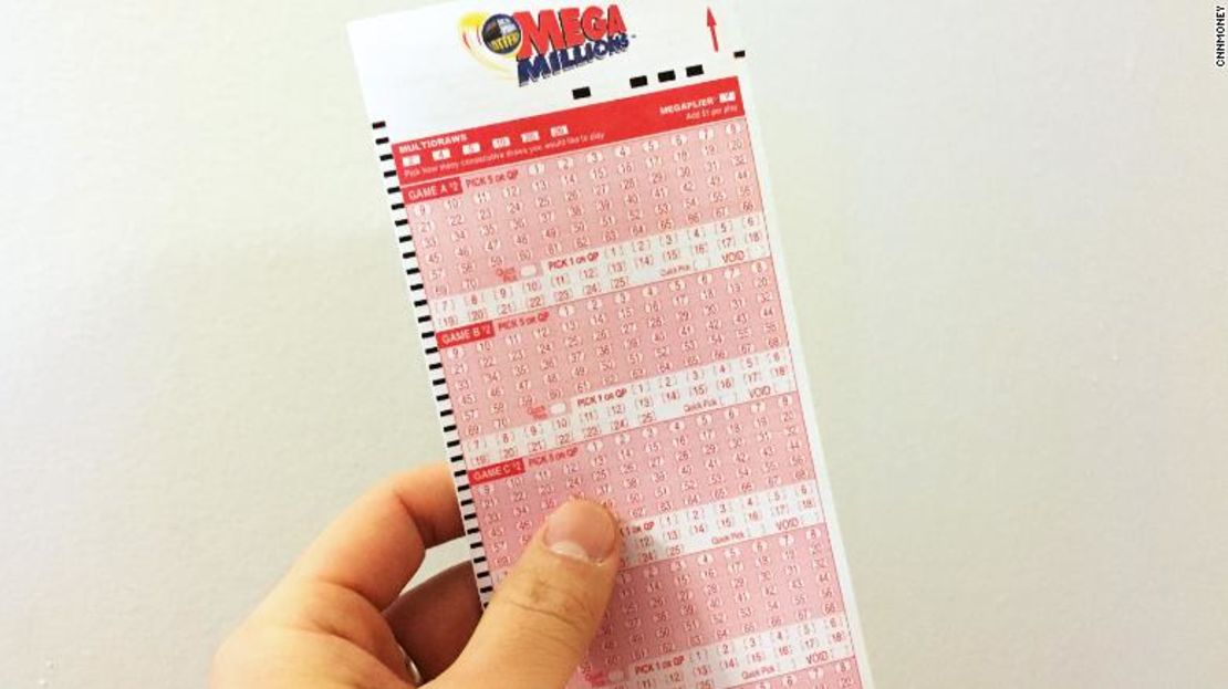 Boleto del sorteo Mega Millions.