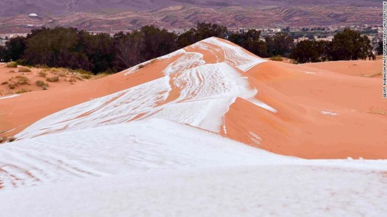 Fue suficiente para proporcionar imágenes sorprendentes de un área que rutinariamente ve una de las temperaturas más calientes de la Tierra durante el verano.