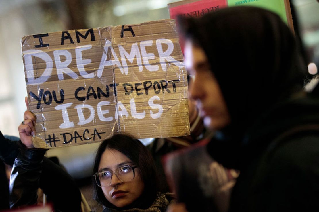 Activistas a favor de DACA en Nueva York.