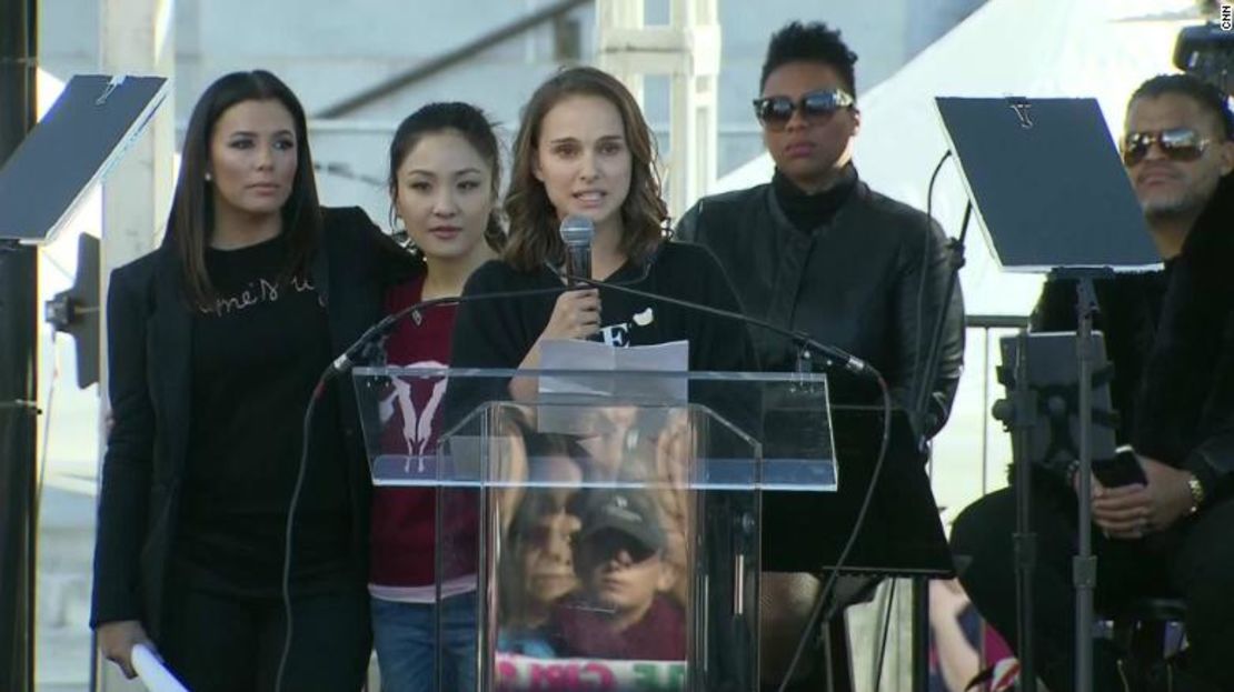 Natalie Portman, el sábado durante la Marcha de las Mujeres en Los Ángeles.