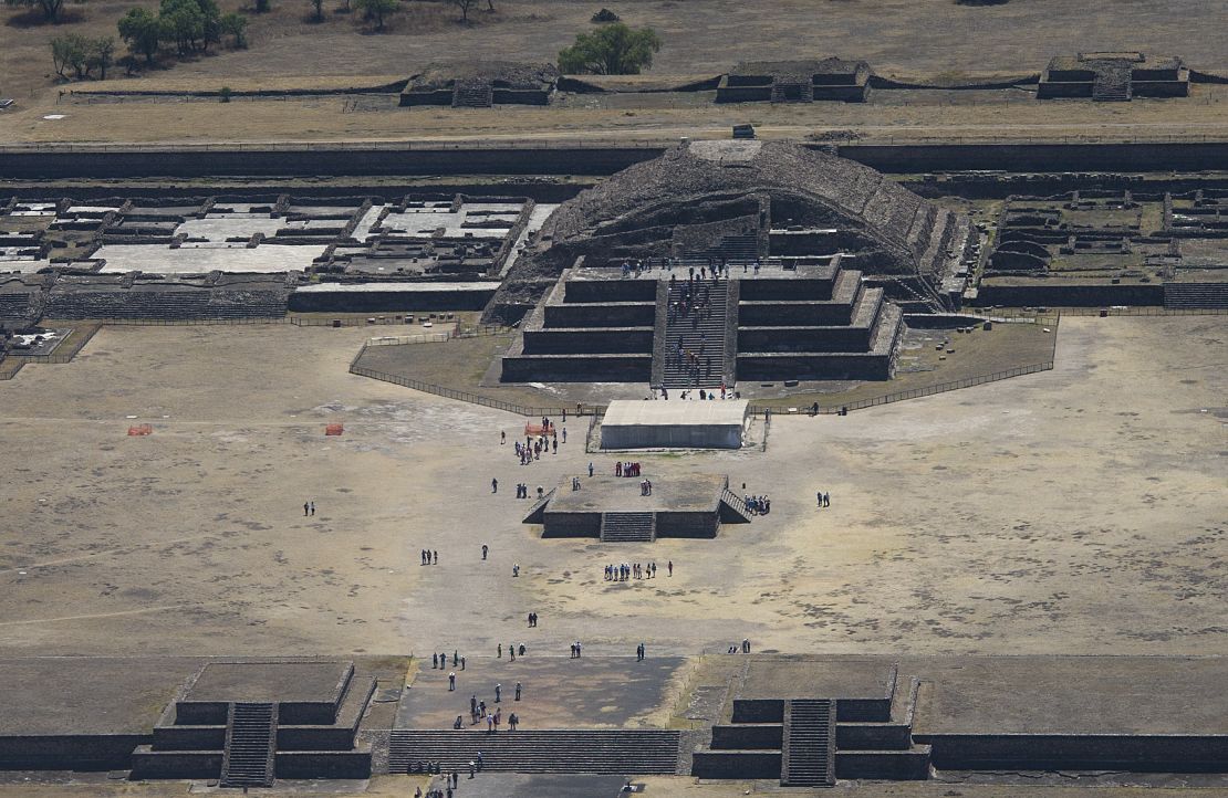 Vista aérea de Teotihuacán.