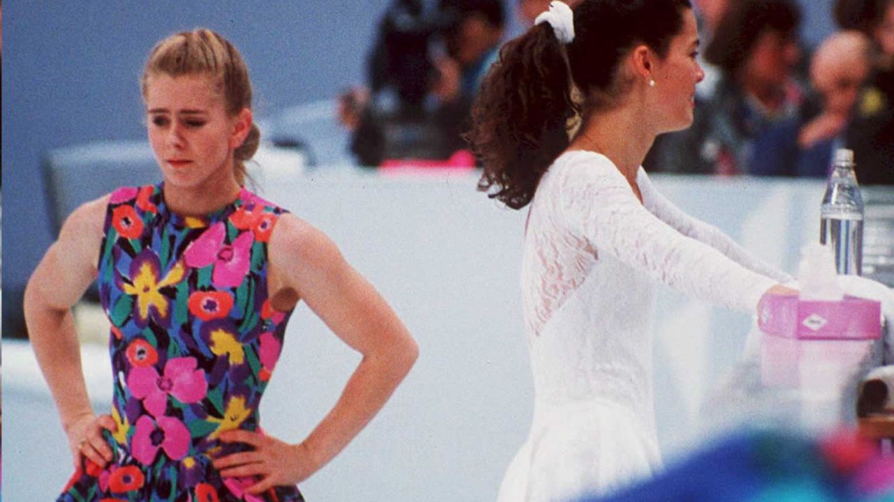 CNNE 487204 - us figure skaters tonya harding (l) and nancy kerr