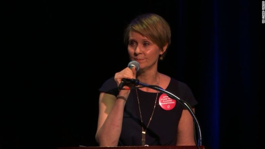 La actriz Cynthia Nixon.