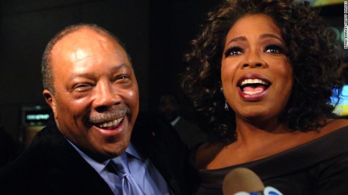 Quincy Jones y Oprah Winfrey.