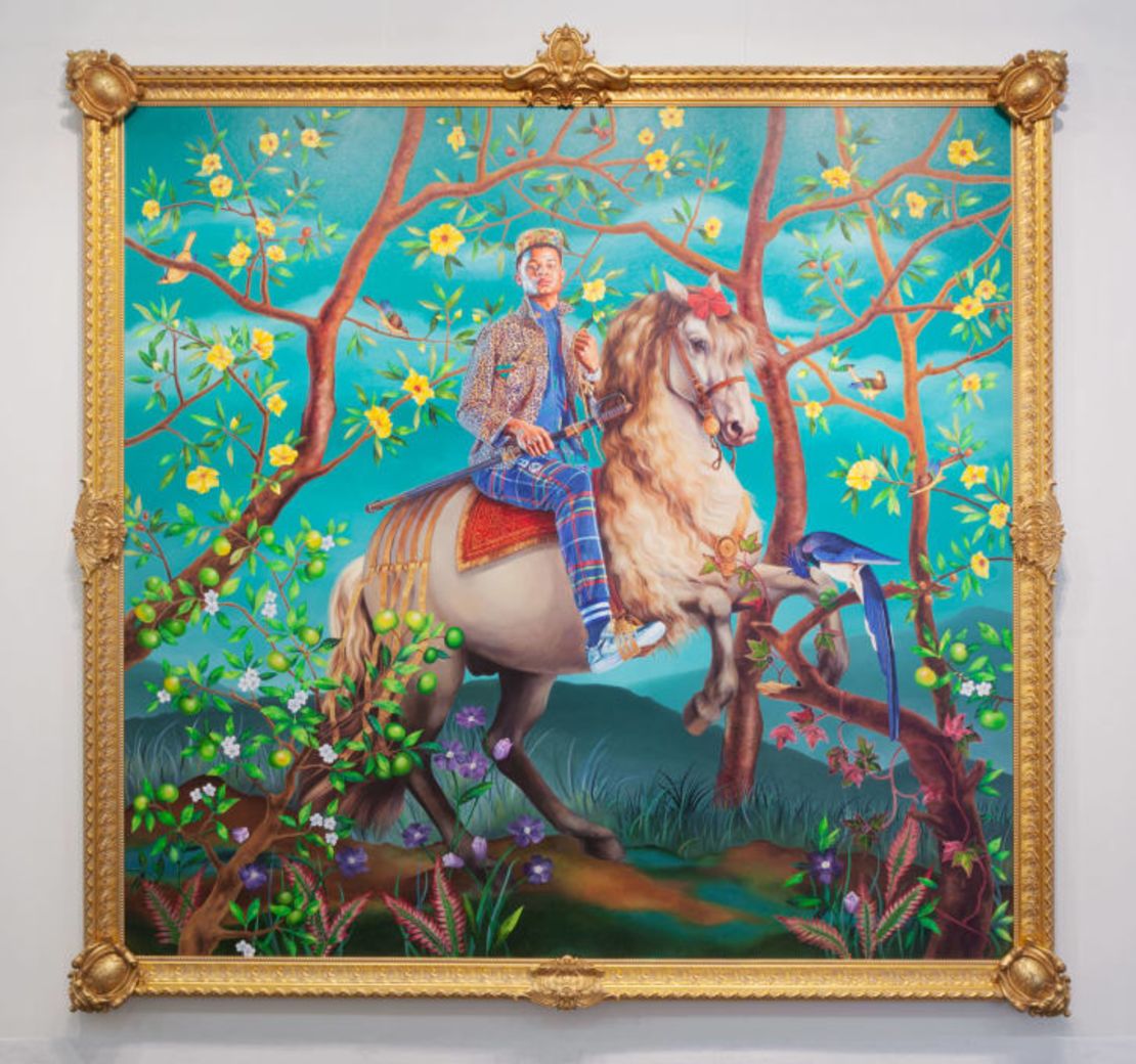 “Retrato ecuestre de Felipe III” (2016) por el artista Kehinde Wiley.