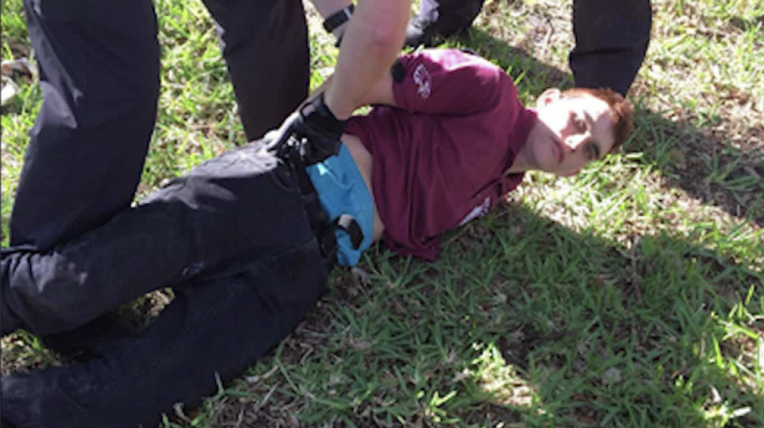 Momento de la detención de Nikolas Cruz.