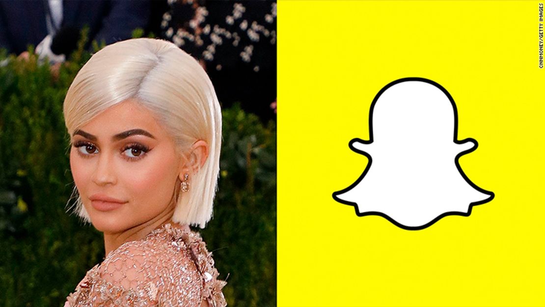 CNNE 501075 - snapchat-stock-drops-on-news-kylie-jenner-no-longer-uses-the-app