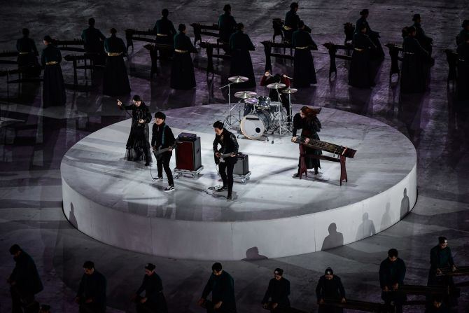 La ceremonia también tuvo presentaciones musicales. Javier Soriano/AFP/Getty Images