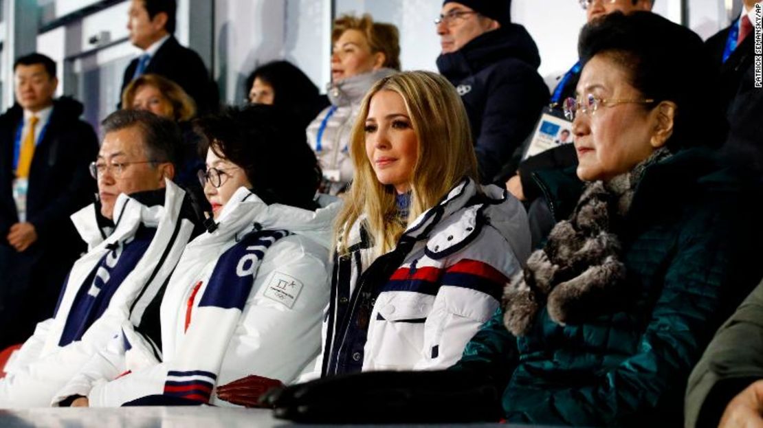 Ivanka Trump, hija del presidente de Estados Unidos, Donald Trump,durante la ceremonia clausura de los Juegos Olímpicos de Invierno.