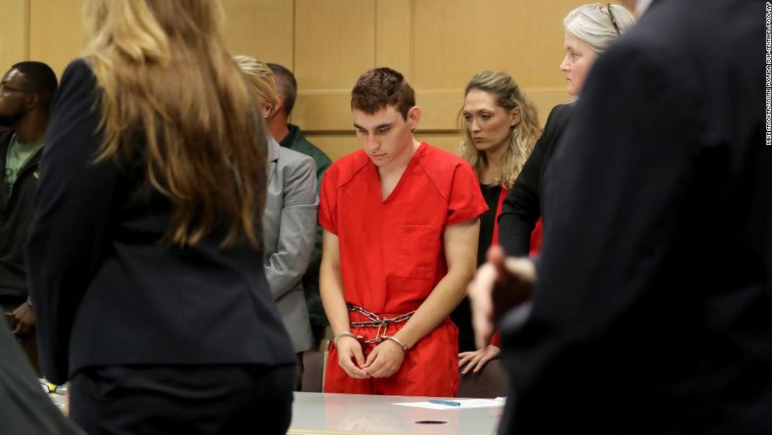 Nikolas Cruz ante el juzgado del Condadod de Broward.