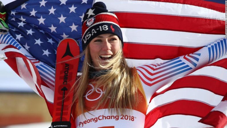 La favorita de Estados Unidos, Mikaela Shiffrin, apuntaba a ser la estrella destacada de los Juegos. Se llevó dos medallas: una de oro en Slalom gigante y una de plata en Combinación alpina, después de perder por poco en Slalom femenino.