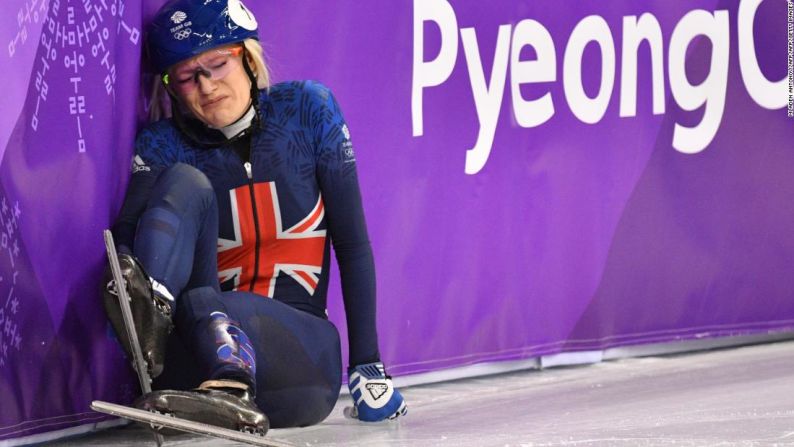 La trágica historia de la patinadora Elise Christie afligió a los británicos. Fue descalificada de la prueba de 1.000 metros luego de fuertes choques, así como de la final de 500 metros y de la semifinal de 1.500 metros. La historia parece repetirse para ella: Christie también fue descalificada de las mismas tres competencias en Sochi 2014.