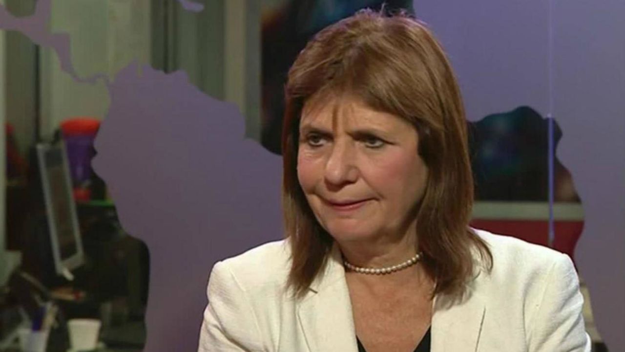 Patricia Bullrich. Foto de CNN.