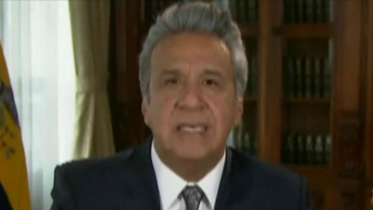 CNNE 503660 - lenin moreno mensaje audio polit serrano