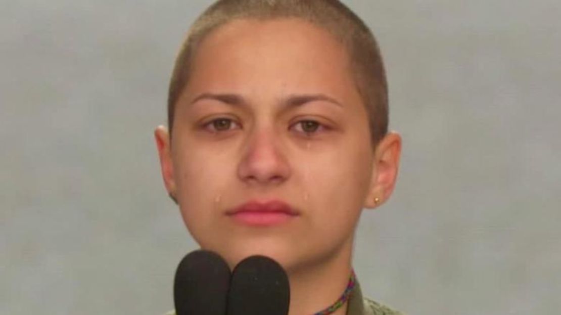 Emma González, sobreviviente del tiroteo de Parkland, Florida, durante su discurso el sábado en la Marcha por Nuestras Vidas.