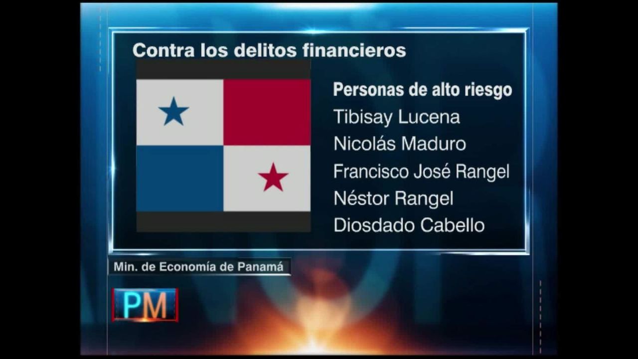 CNNE 510601 - panama nombra venezolanos de "alto riesgo" en blanqueo de capitales