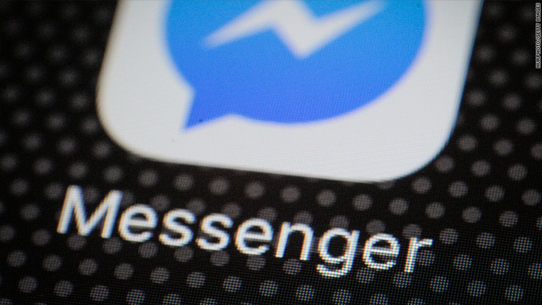 El icono de la app de Facebook Messenger en un teléfono móvil.