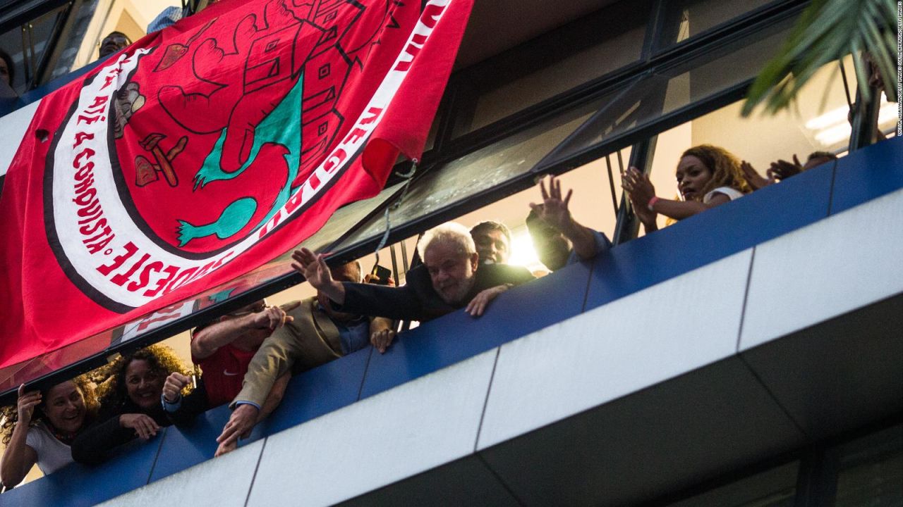 Lula da Silva, el viernes en las oficinas del sindicato metalúrgico.