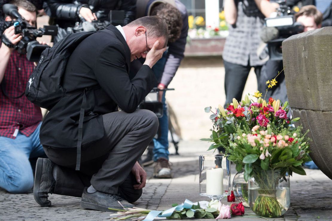 El domingo se rindieron homenajes a las víctimas del ataque en Münster, Alemania.