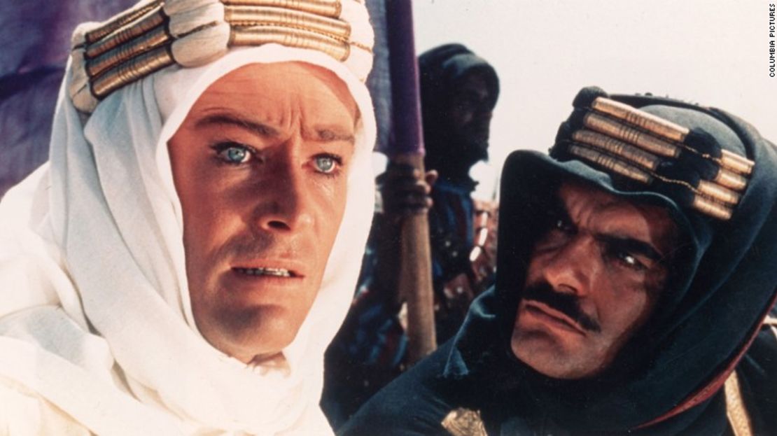 Aquí Sharif junto a Peter O'Toole en Lawrence of Arabia en 1962.