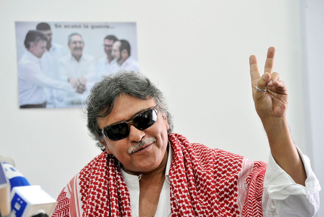 El exlíder guerrillero de las FARC, ‘Jesús Santrich’, durante una conferencia de prensa en Bogotá, Colombia, el 6 de diciembre de 2016.