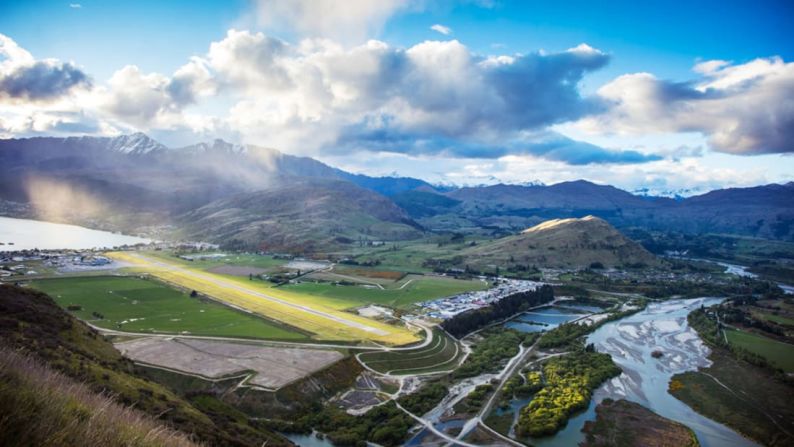 Aeropuerto Queenstown, Nueva Zelandia.