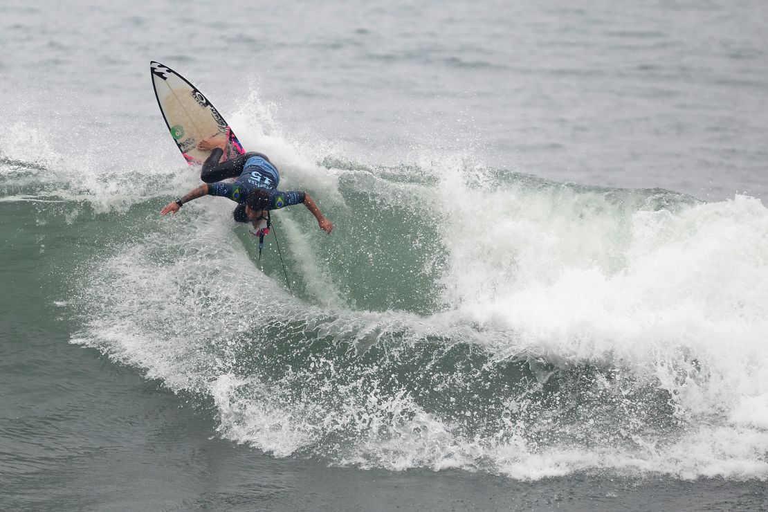 Competición Rip Curl Pro Bells Beach, en Melbourne, Australia, este 5 de abril de 2018.