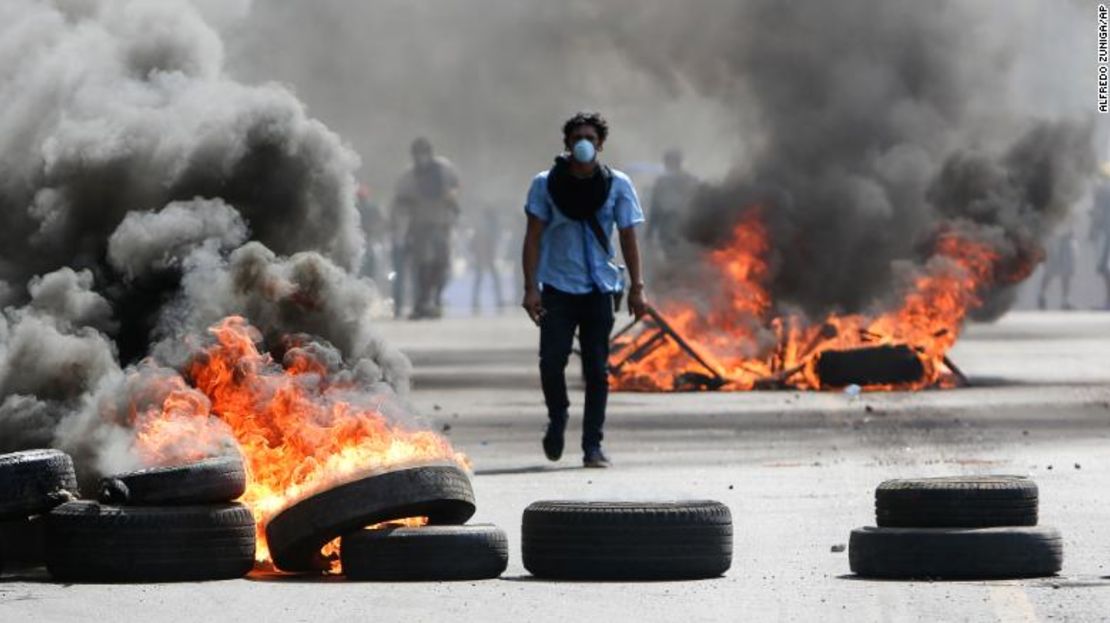 Protestas en Nicaragua contra la reforma a la seguridad social.