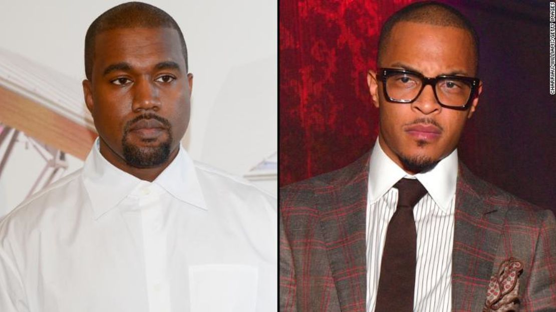 Kanye West y el rapero T.I. debaten en la canción.